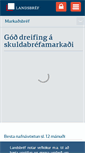 Mobile Screenshot of landsbref.is
